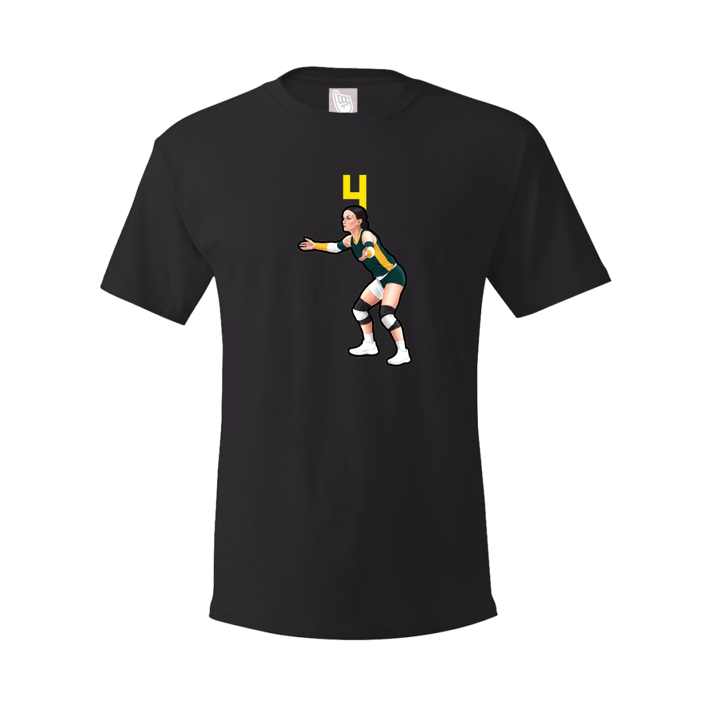 Youth Tee — Number Top in Black
