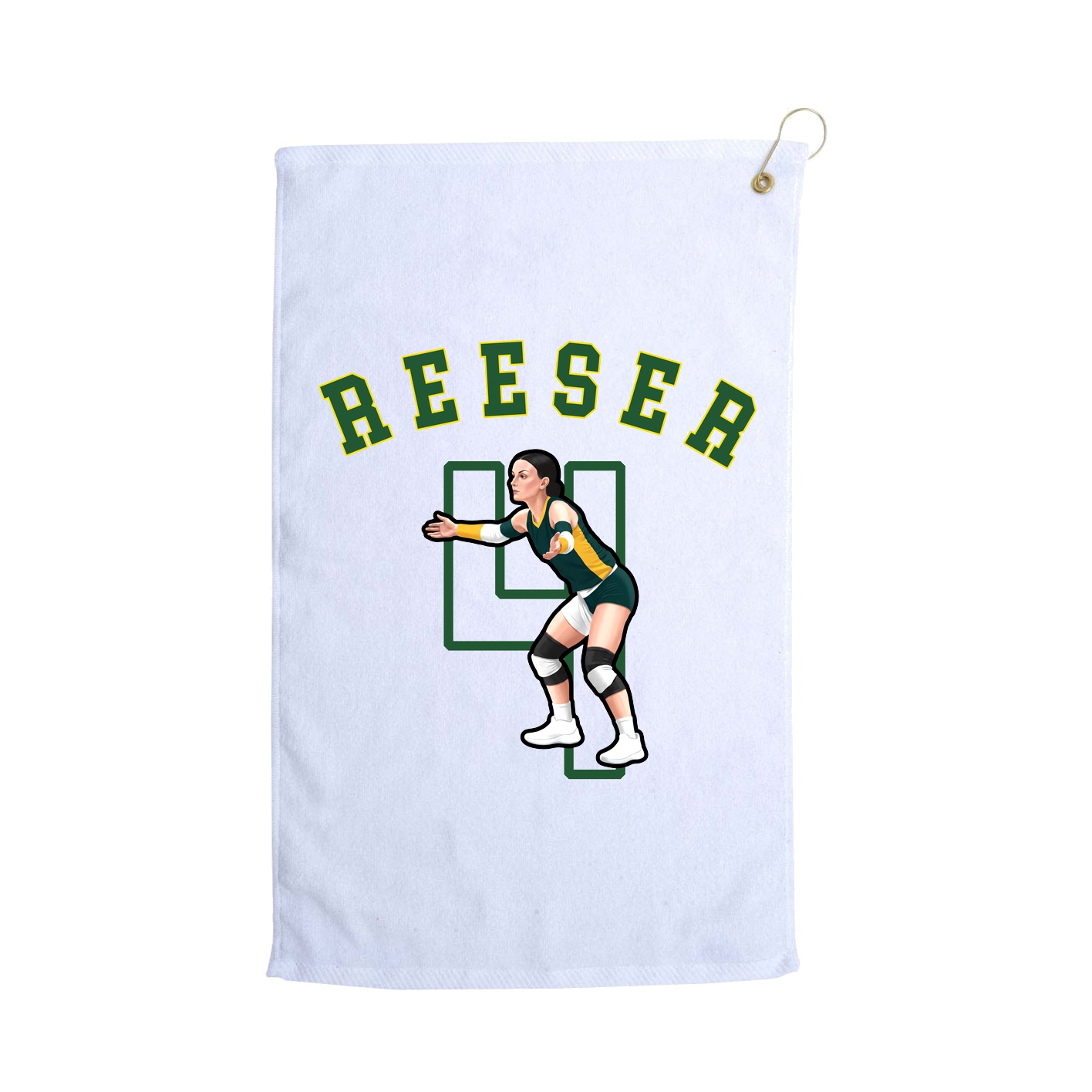 Golf Towel — Shirsey Arch in White