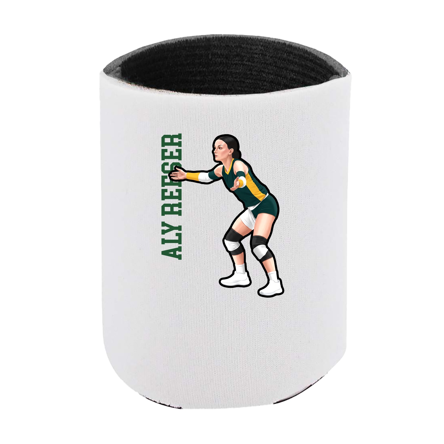 Can Holder — Name Vertical in White