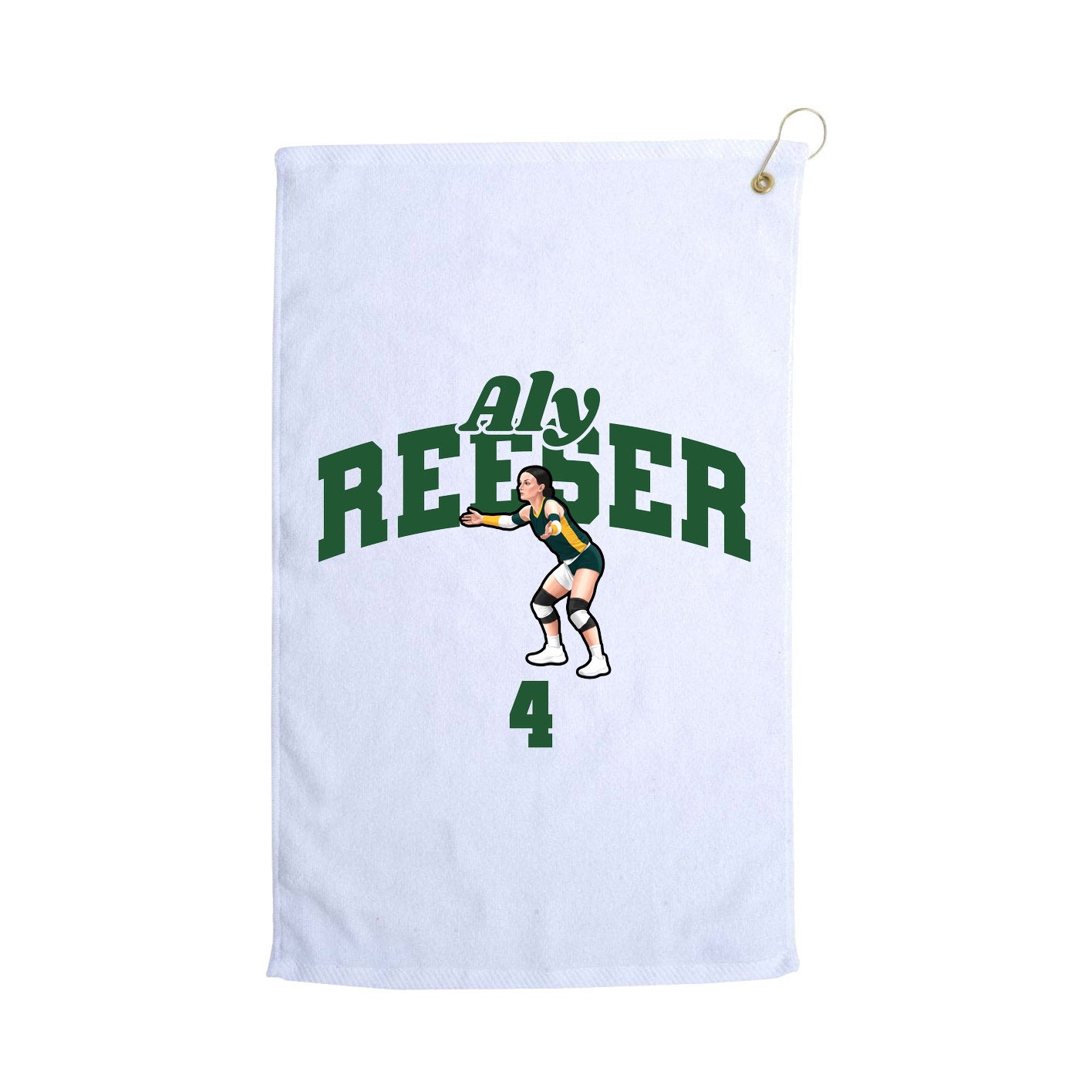 Golf Towel — Signature Arch in White