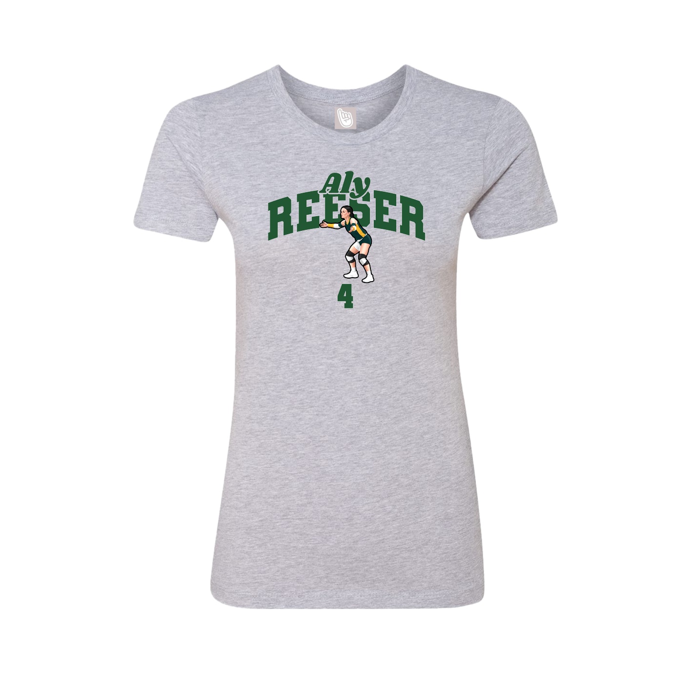 Womens Tee — Signature Arch in Grey