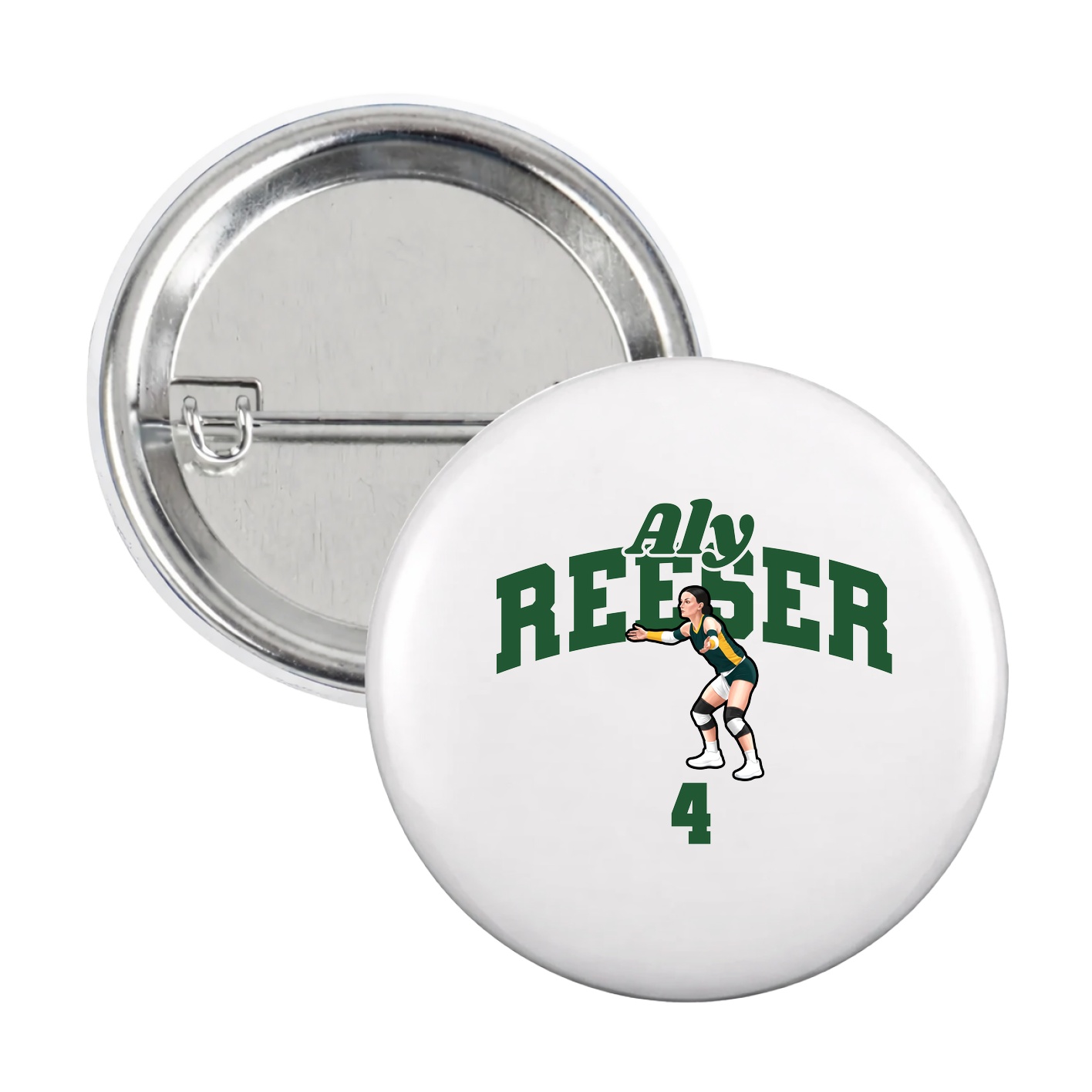 Game Day Button — Signature Arch in White