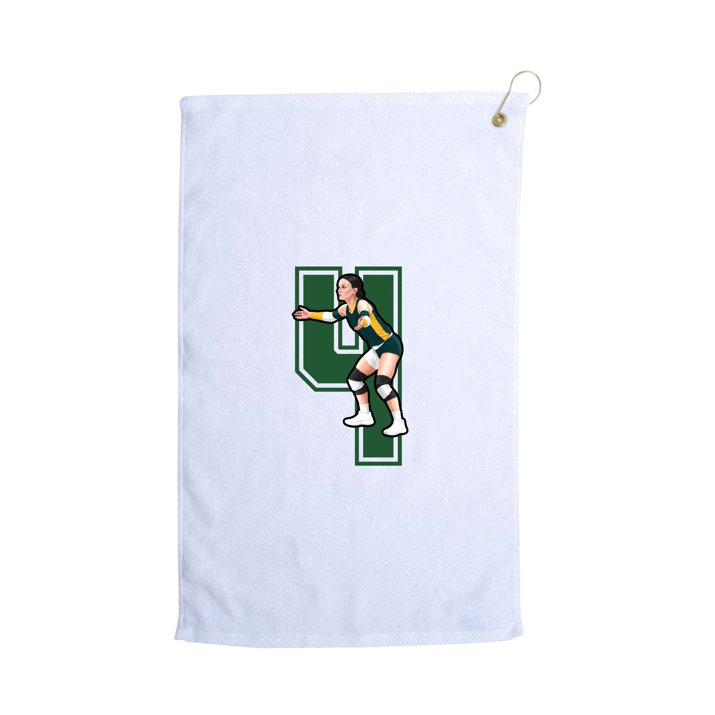 Golf Towel — Number in White