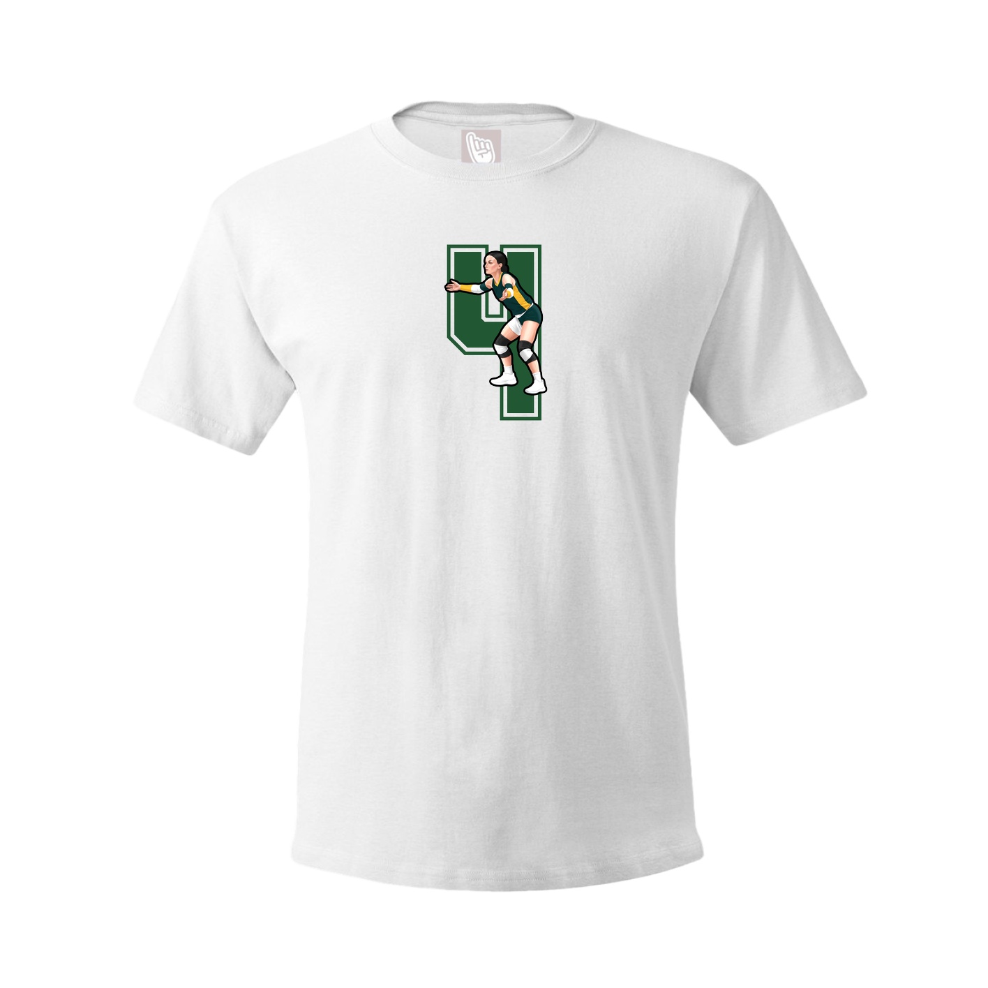 Youth Tee — Number in White