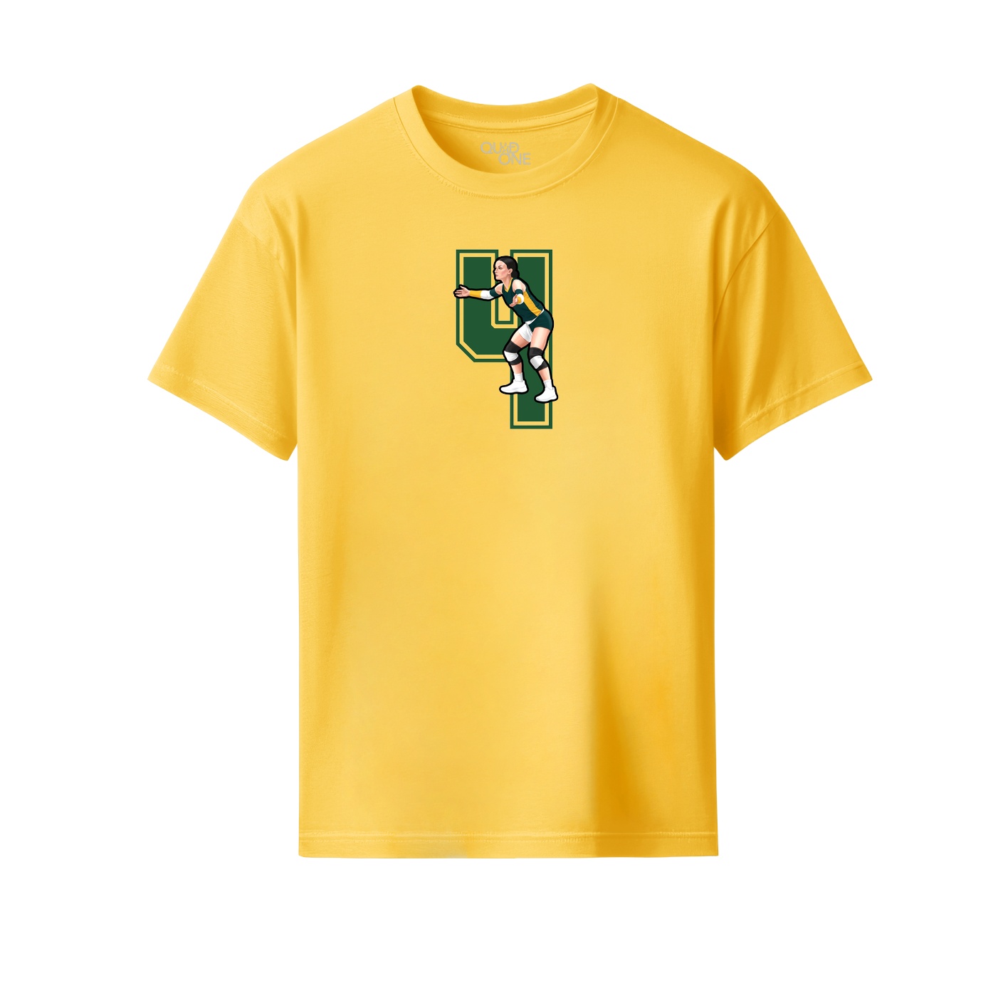 Youth Tee — Number in Yellow