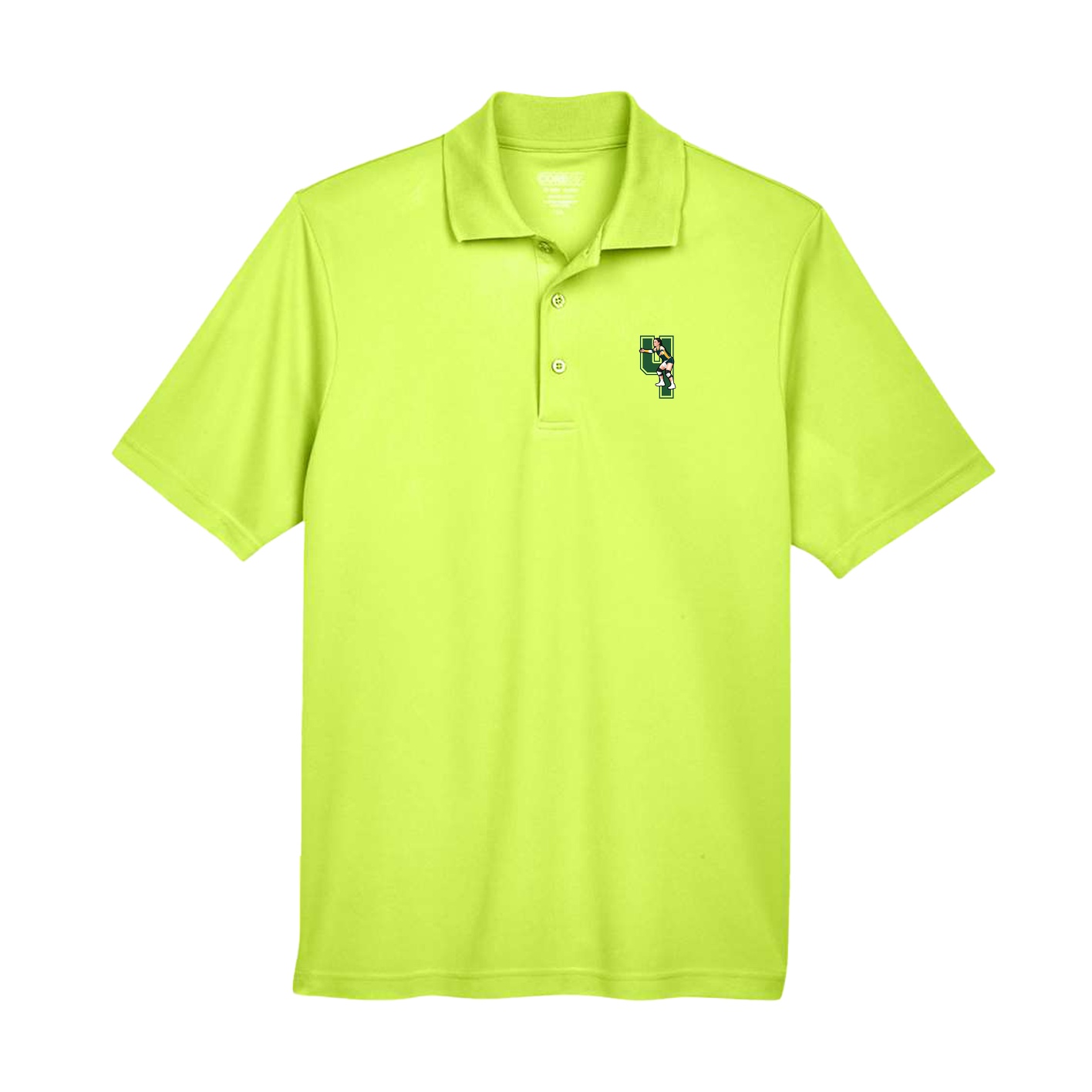 Performance Polo — Number in Yellow