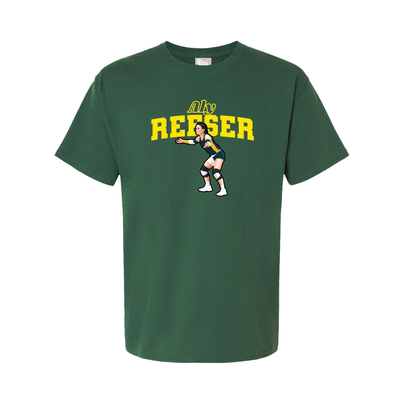 Youth Tee — Name Arch in Green