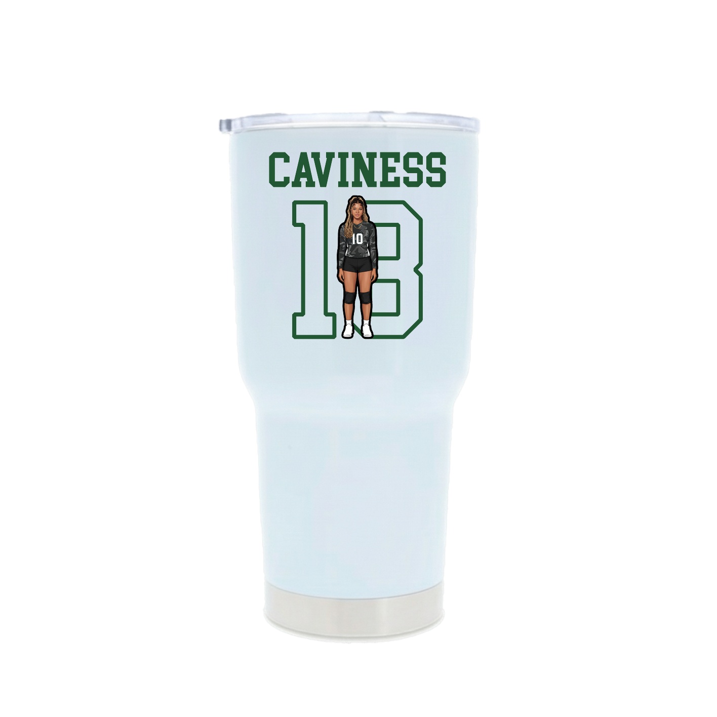 30oz Stainless Steel Tumbler — Shirsey in White