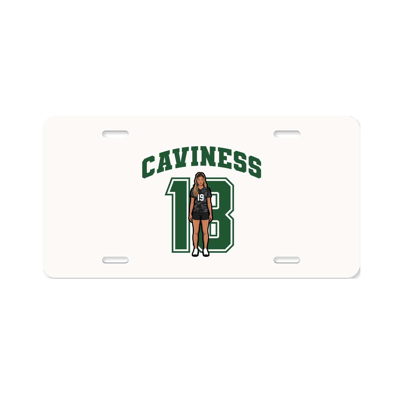 License Plate — Number in Classic