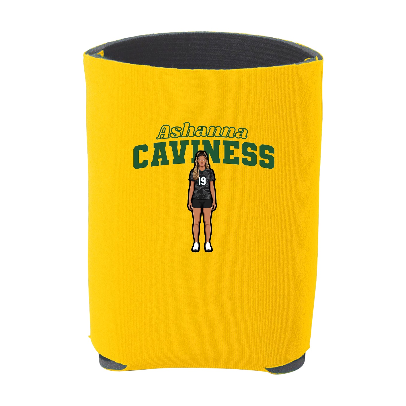 Can Holder — Name Arch in Yellow