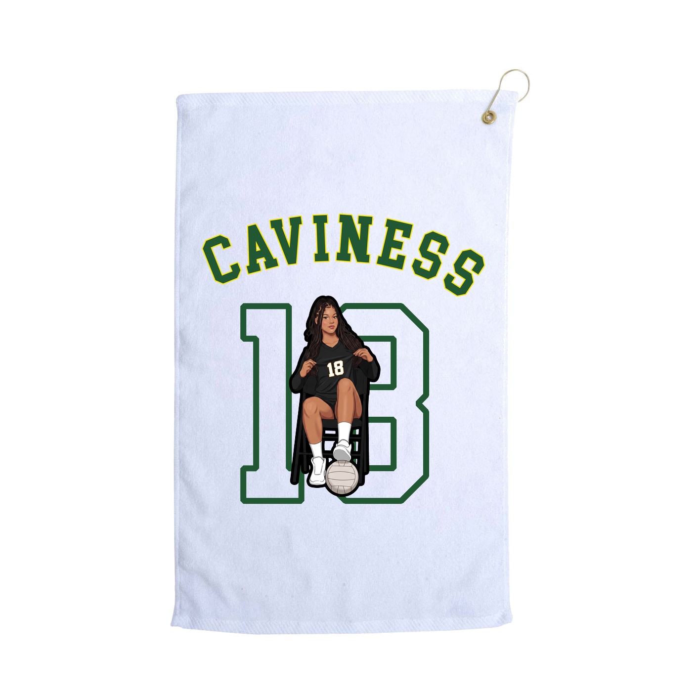 Golf Towel — Shirsey Arch in White