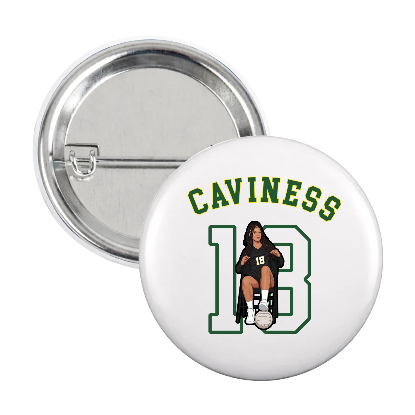 Game Day Button — Shirsey Arch in White