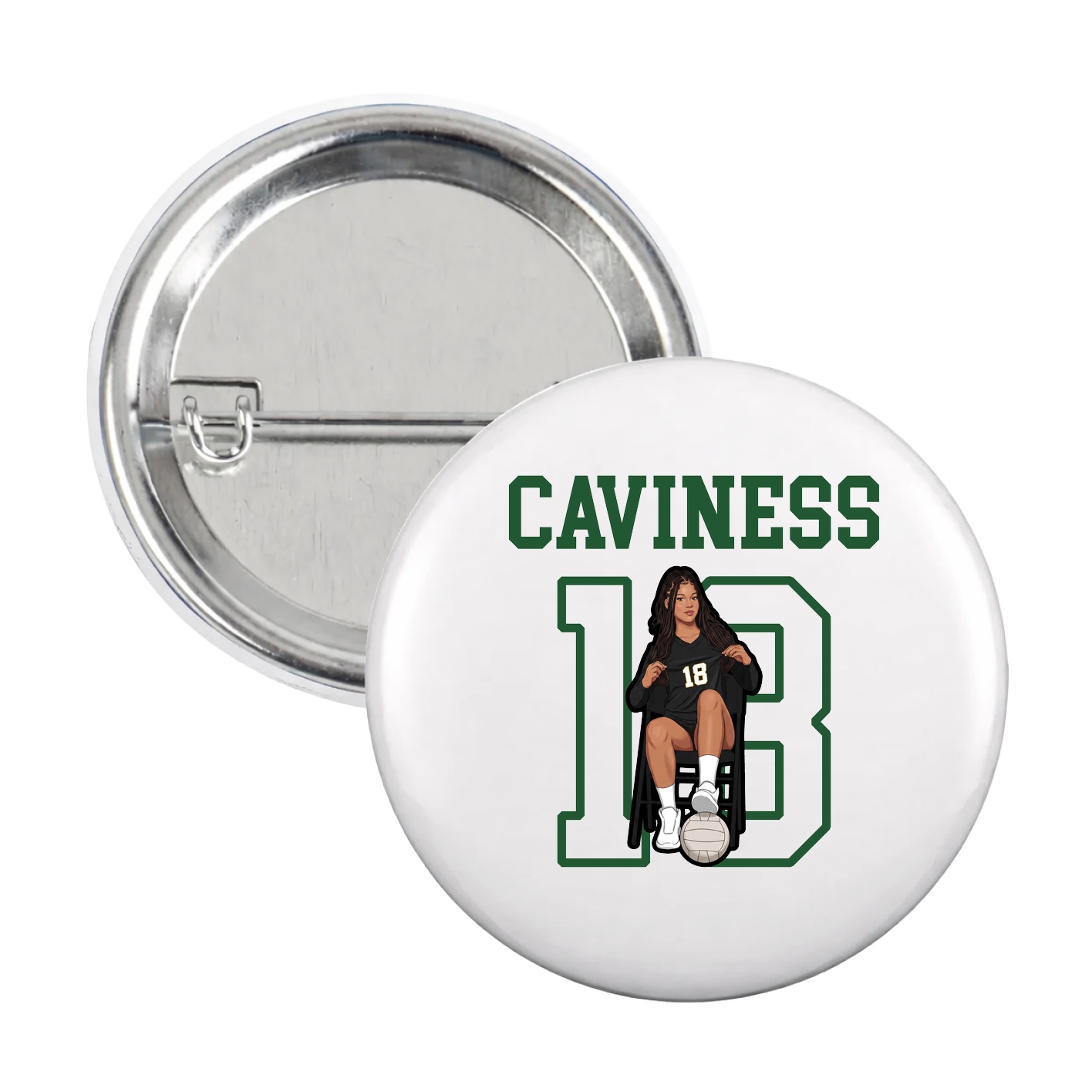 Game Day Button — Shirsey in White
