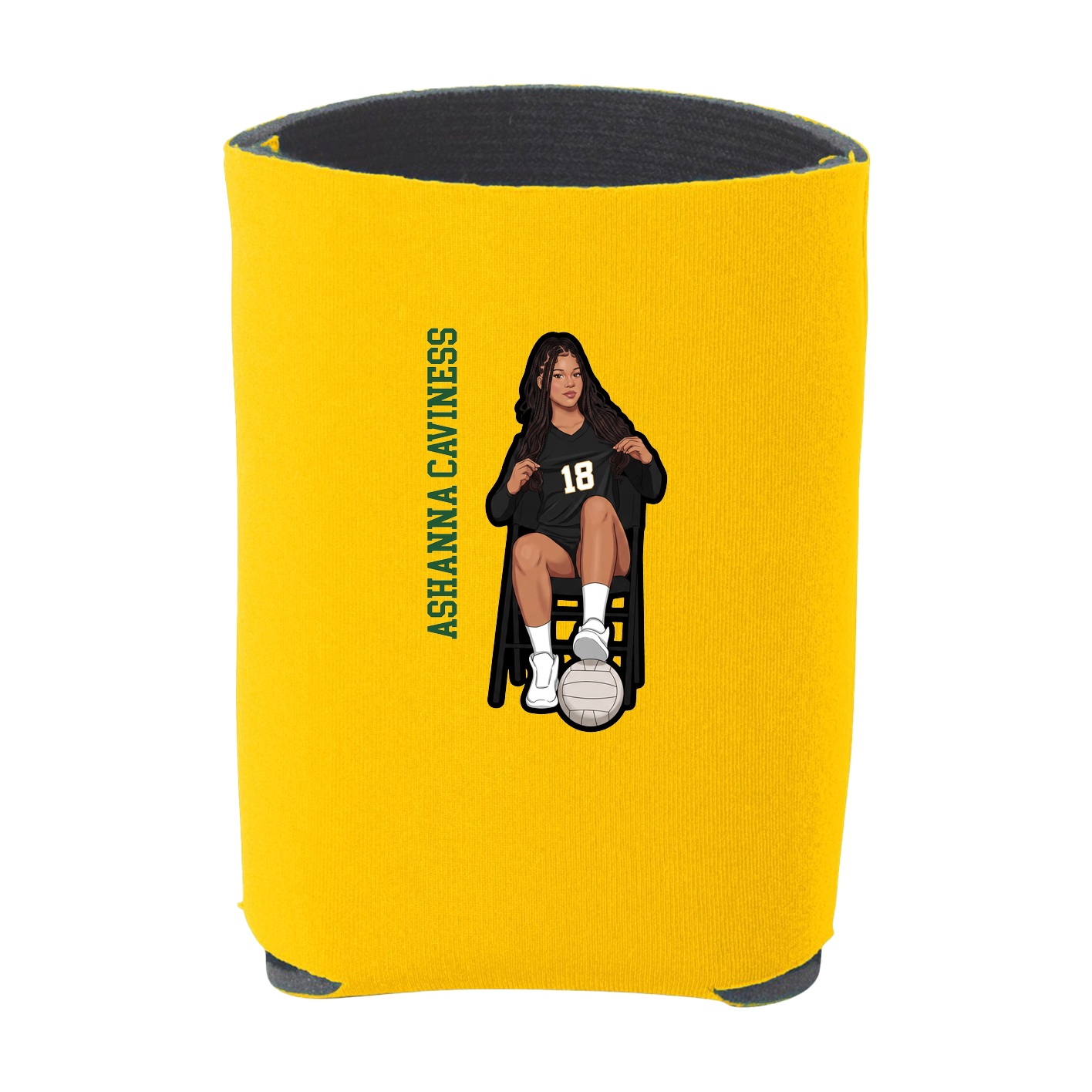 Can Holder — Name Vertical in Yellow
