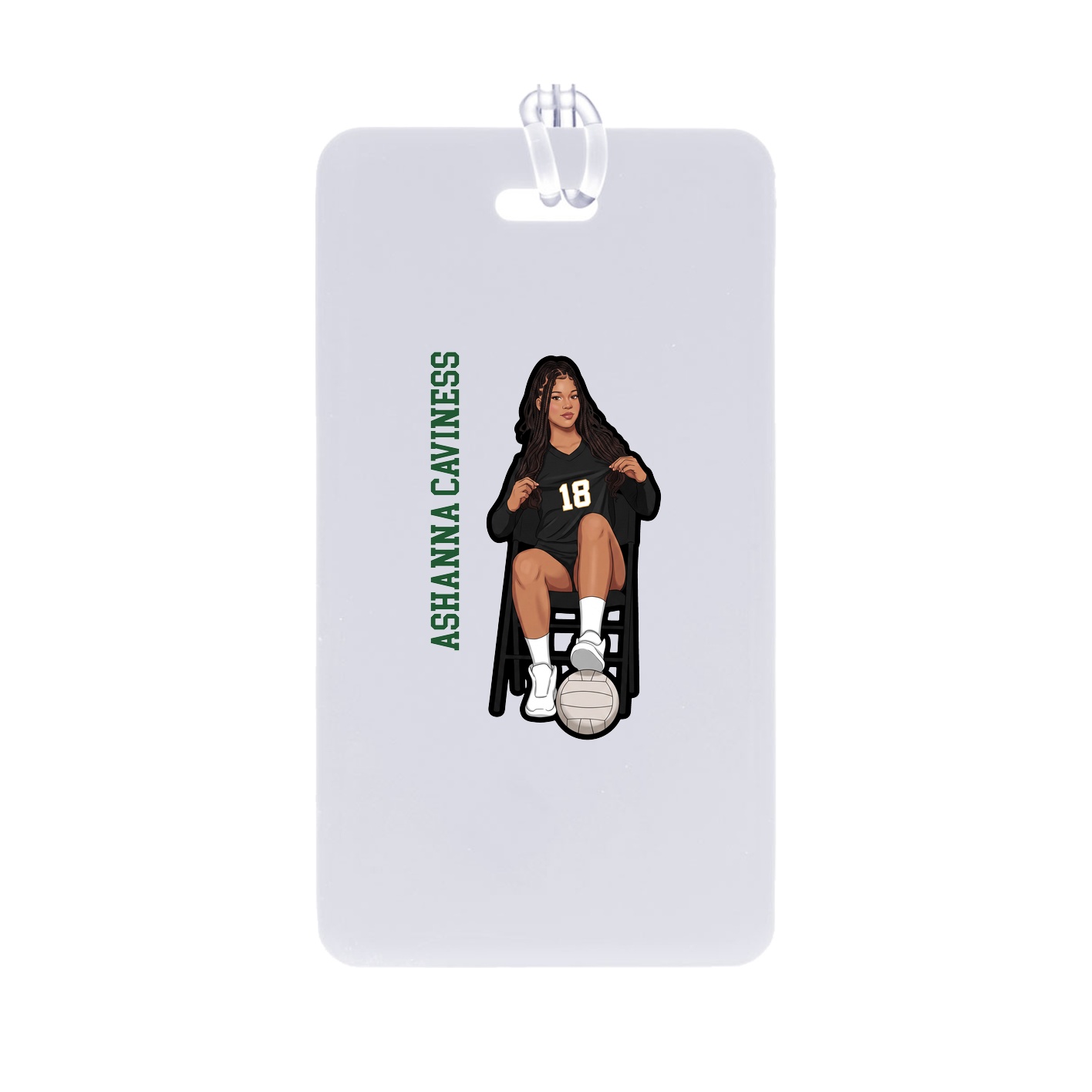 Bag Tag — Name Vertical in Classic