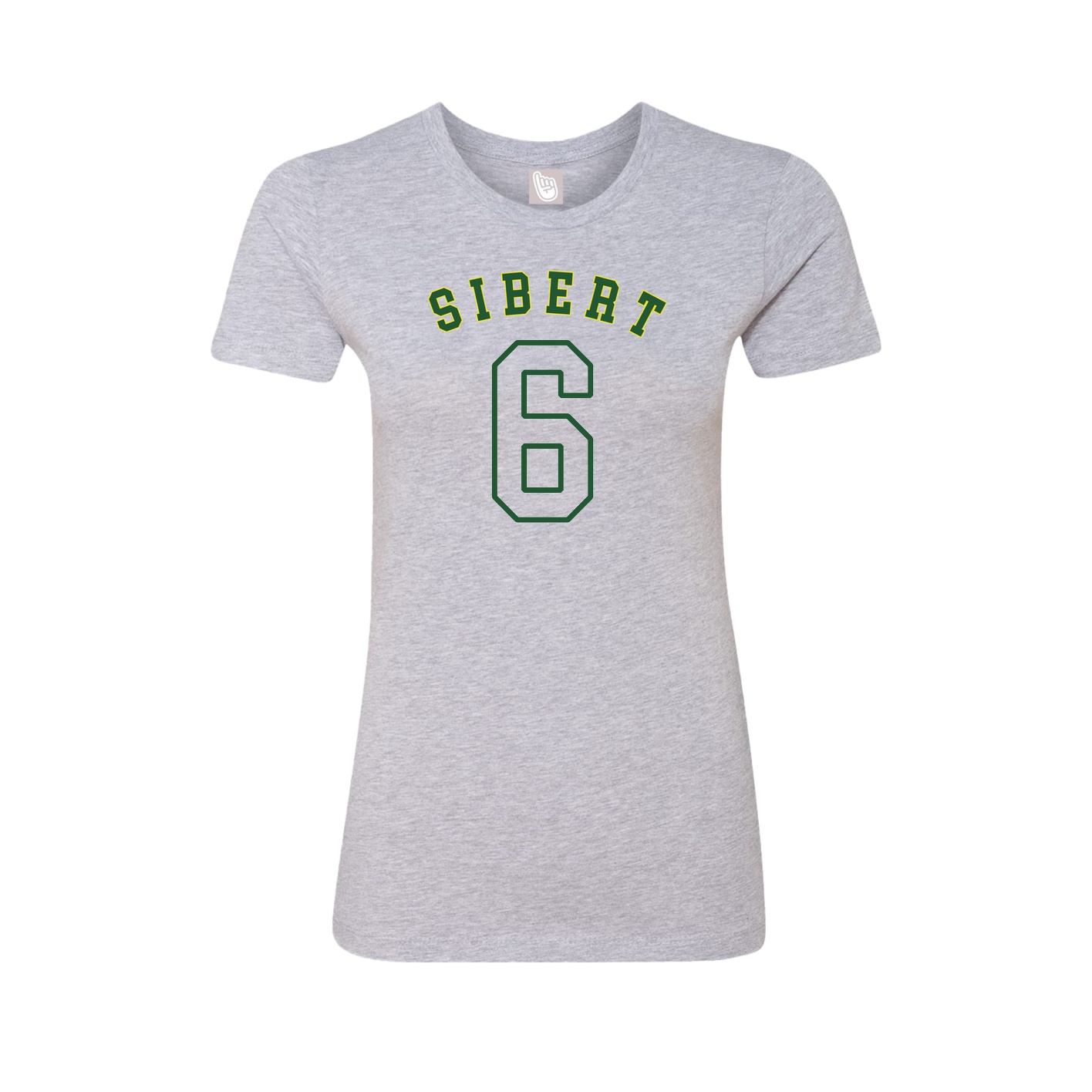 Fitted Women's Tee — Shirsey Arch in Grey