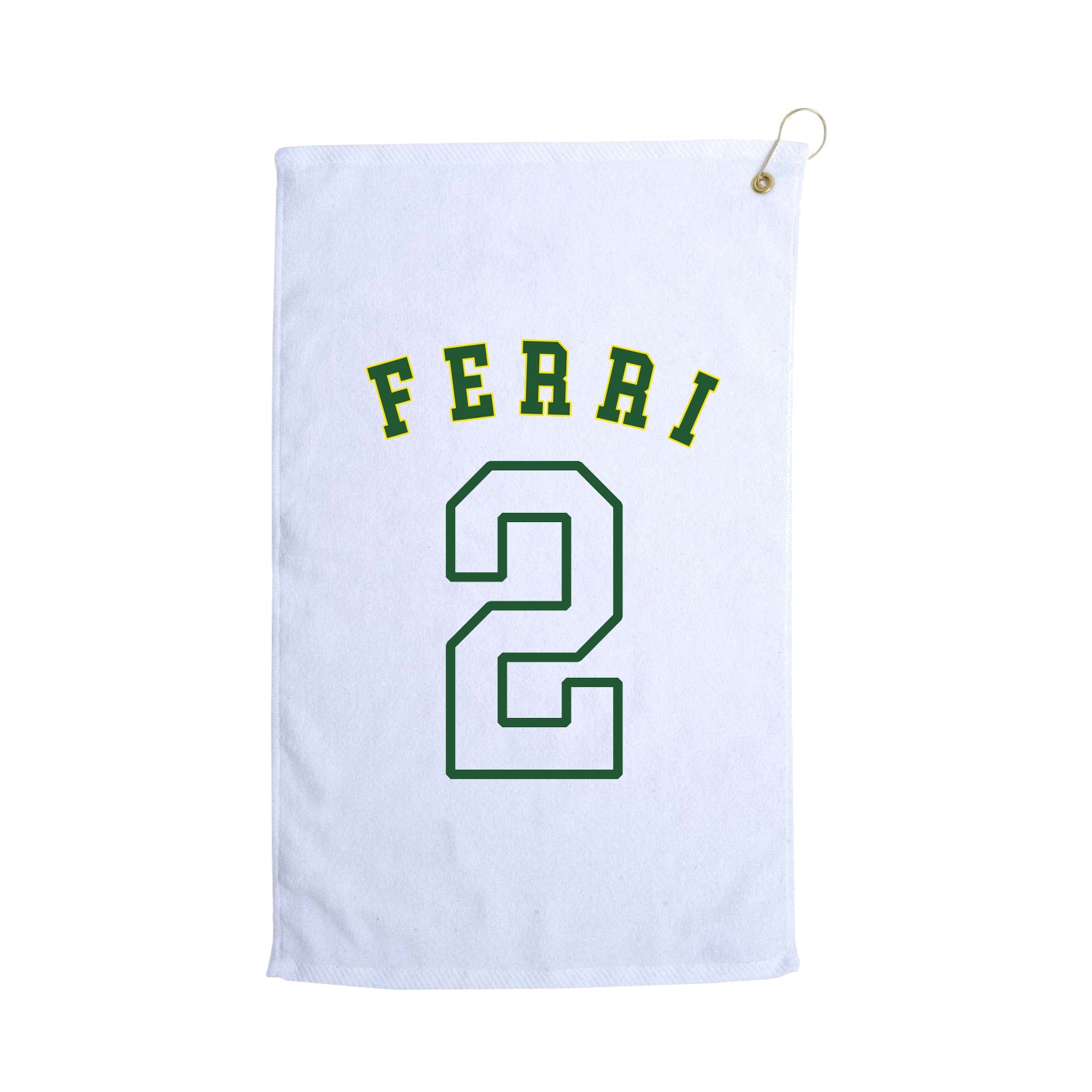 Golf Towel — Shirsey Arch in White