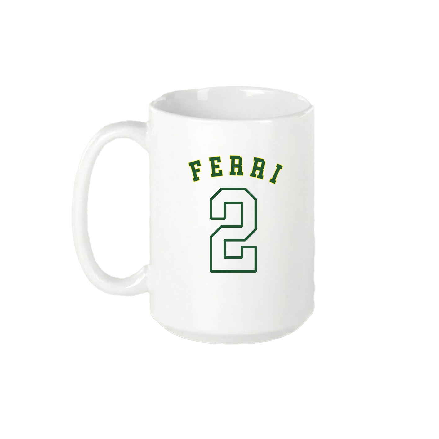 15oz Coffee Mug — Shirsey Arch in White