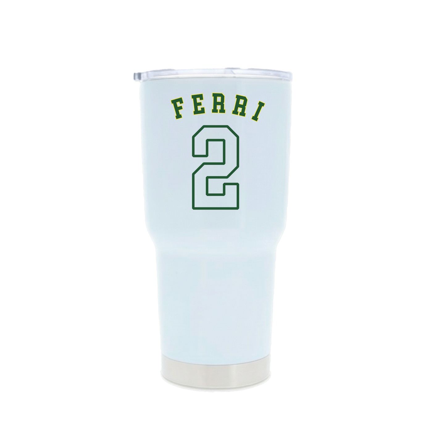30oz Stainless Steel Tumbler — Shirsey Arch in White