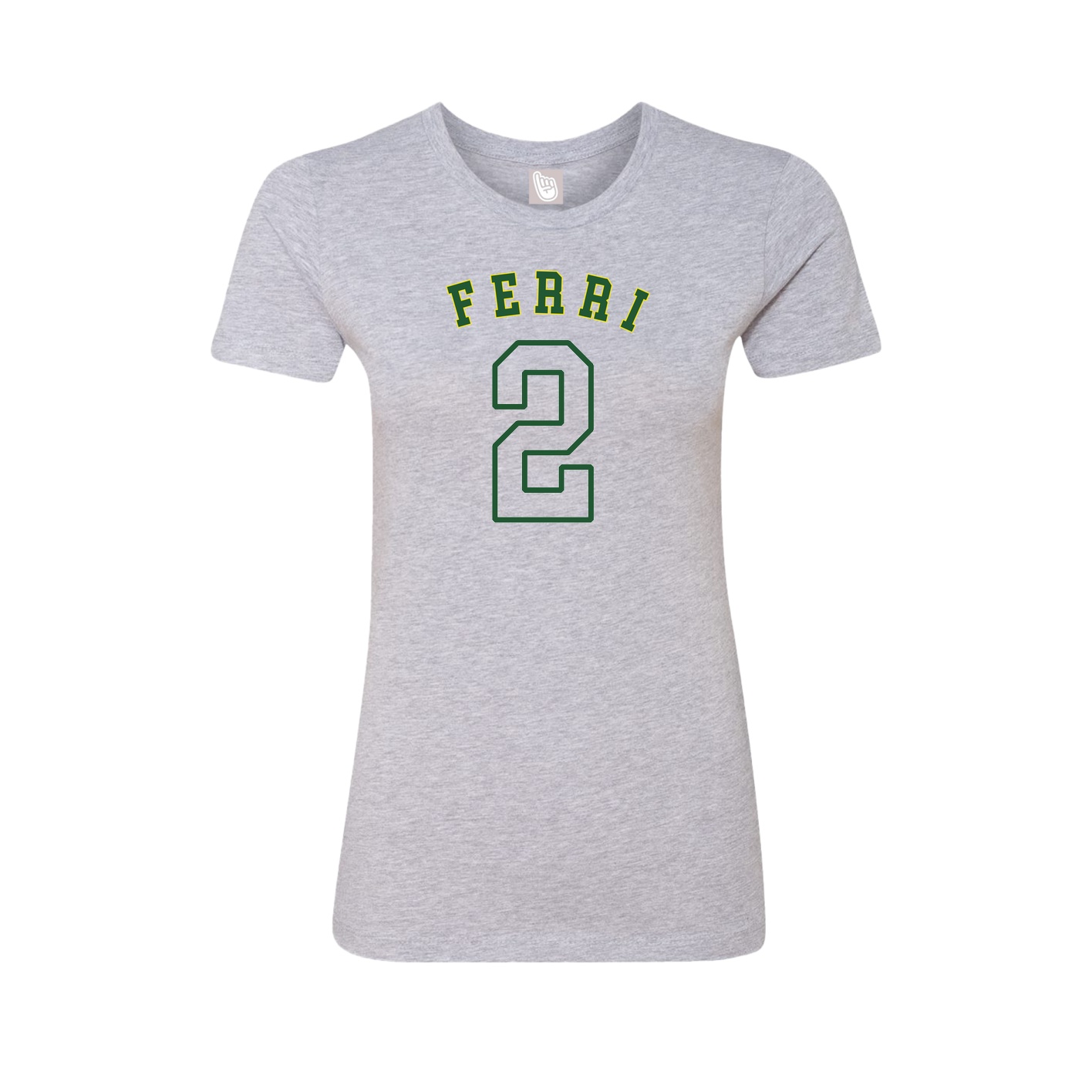 Fitted Women's Tee — Shirsey Arch in Grey