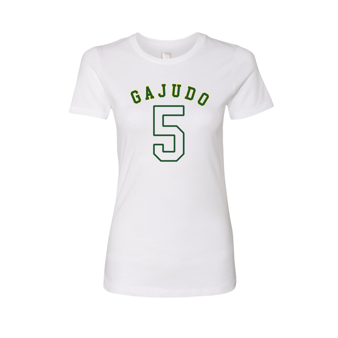 Fitted Women's Tee — Shirsey Arch in White