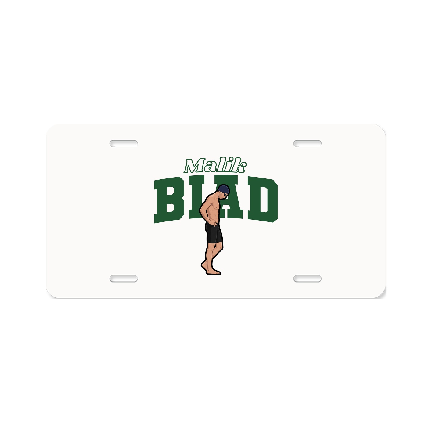 License Plate — Name Arch in Classic