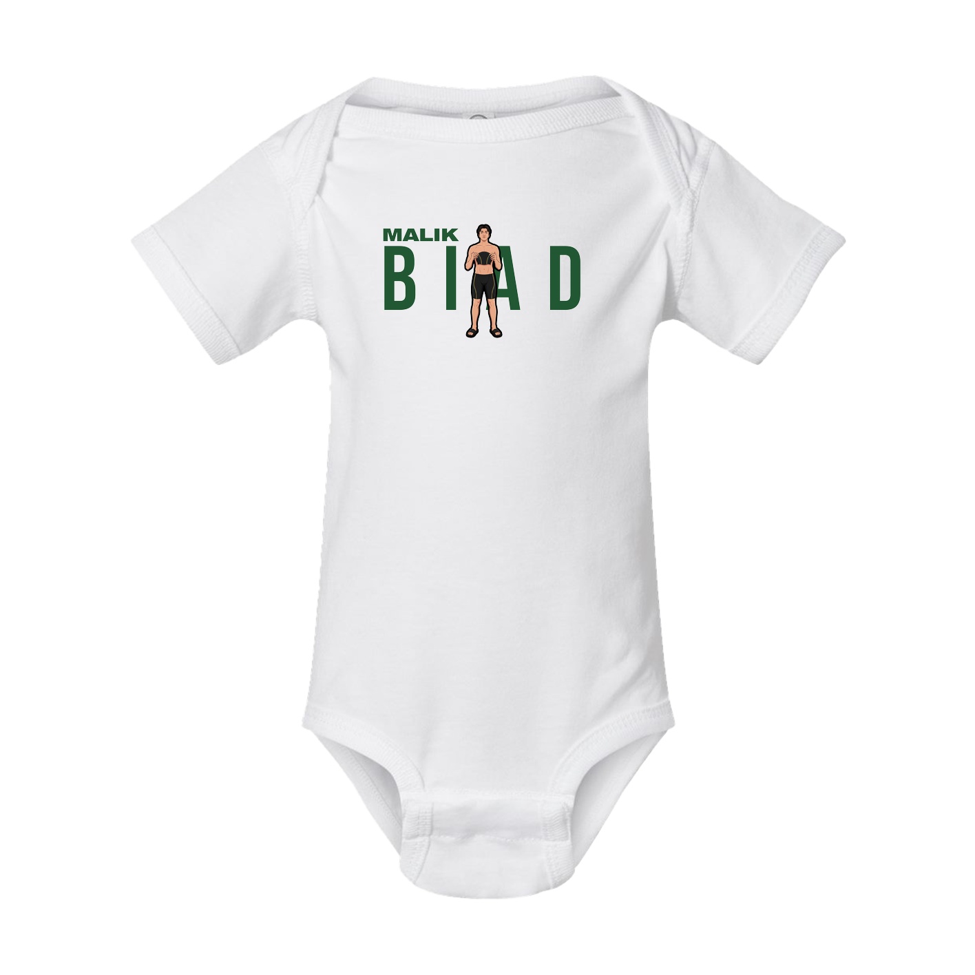 Baby Onesie — Player Name in White