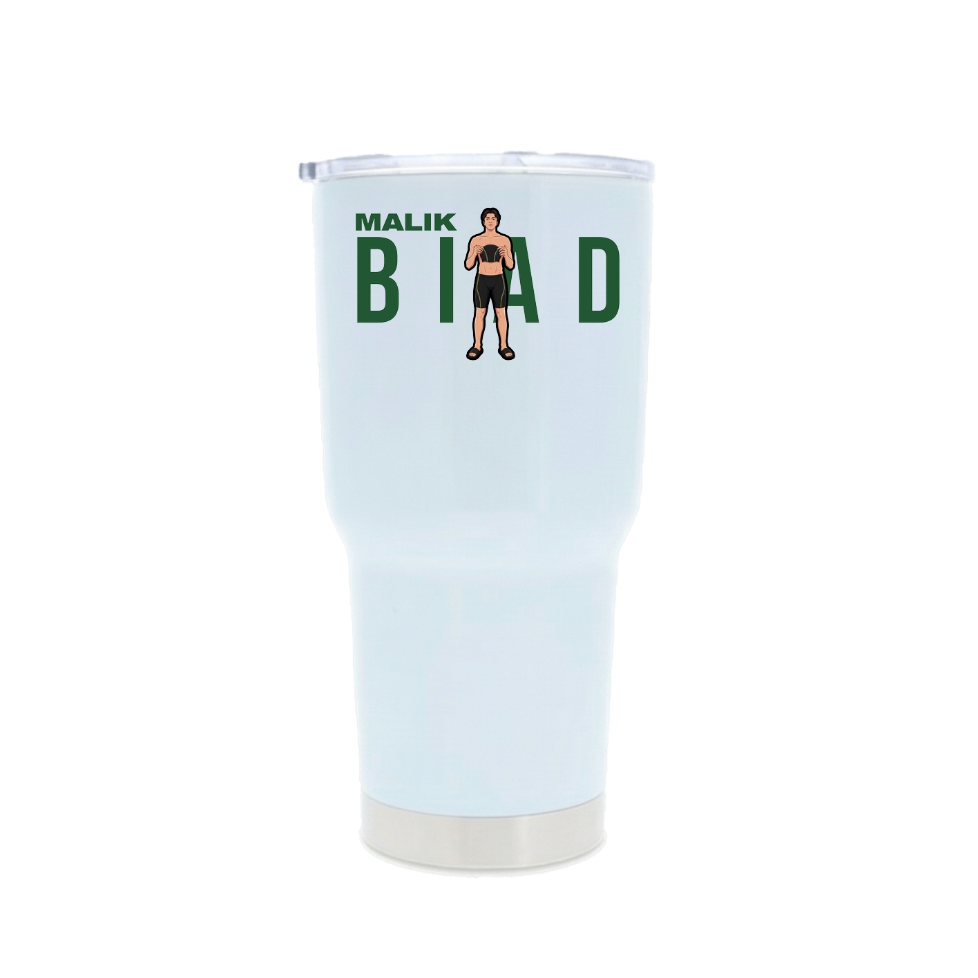 30oz Stainless Steel Tumbler — Player Name in White