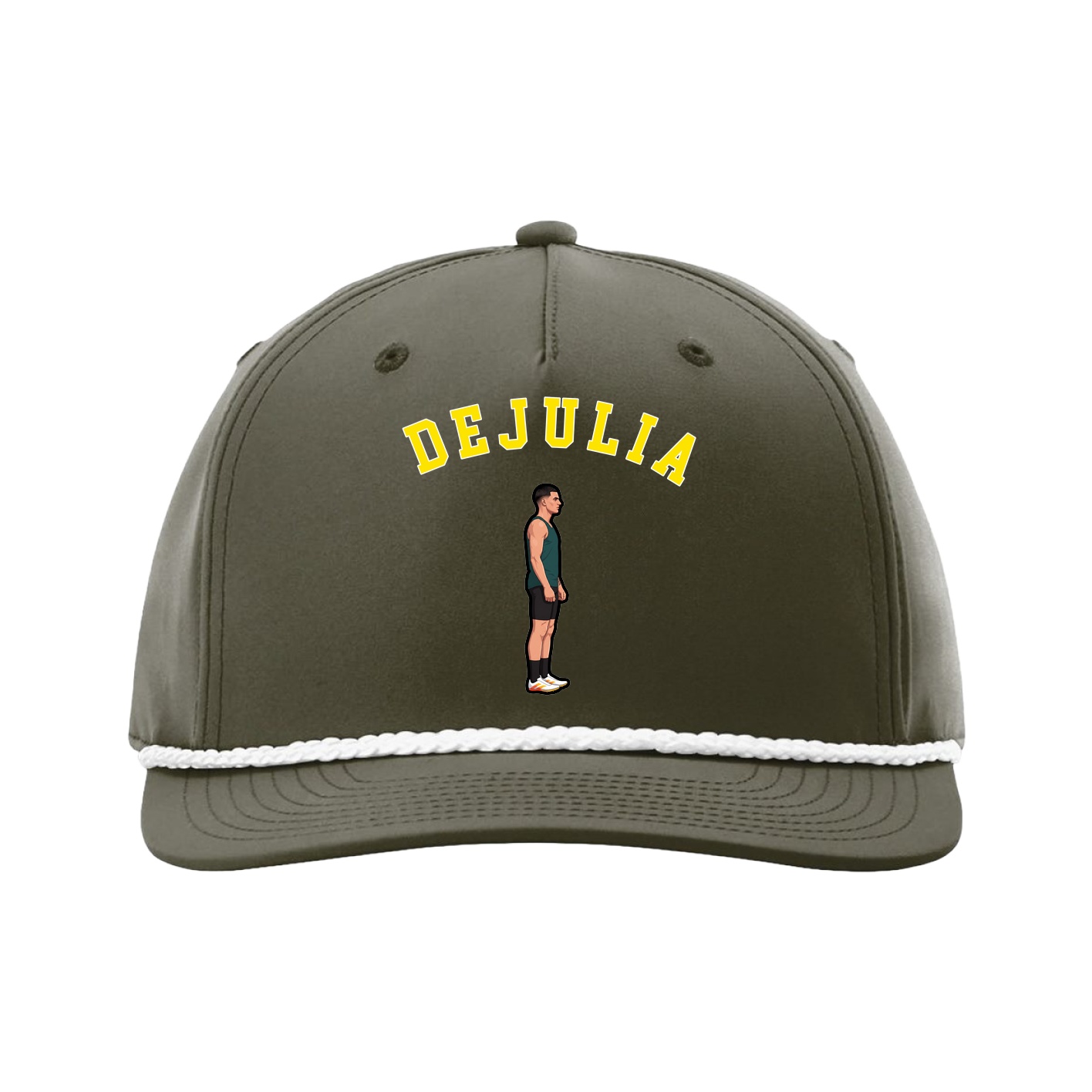 Five-Panel Classic Rope Cap — Shirsey Arch in Green