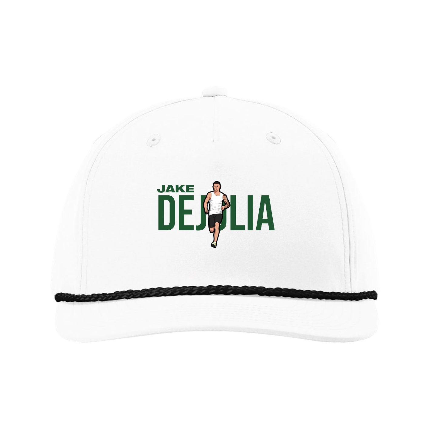 Five-Panel Classic Rope Cap — Player Name in White