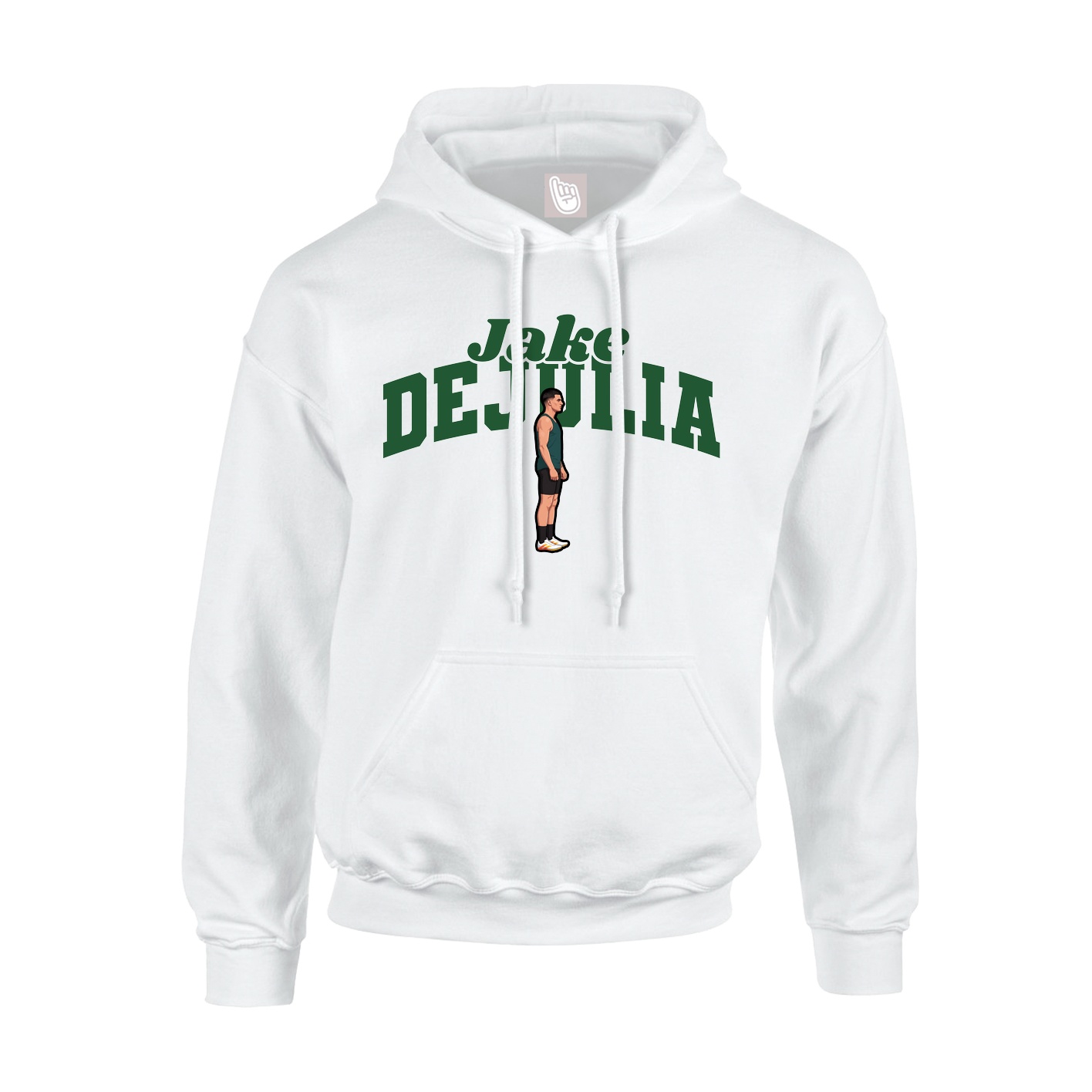 Youth Hoodie — Signature Arch in White
