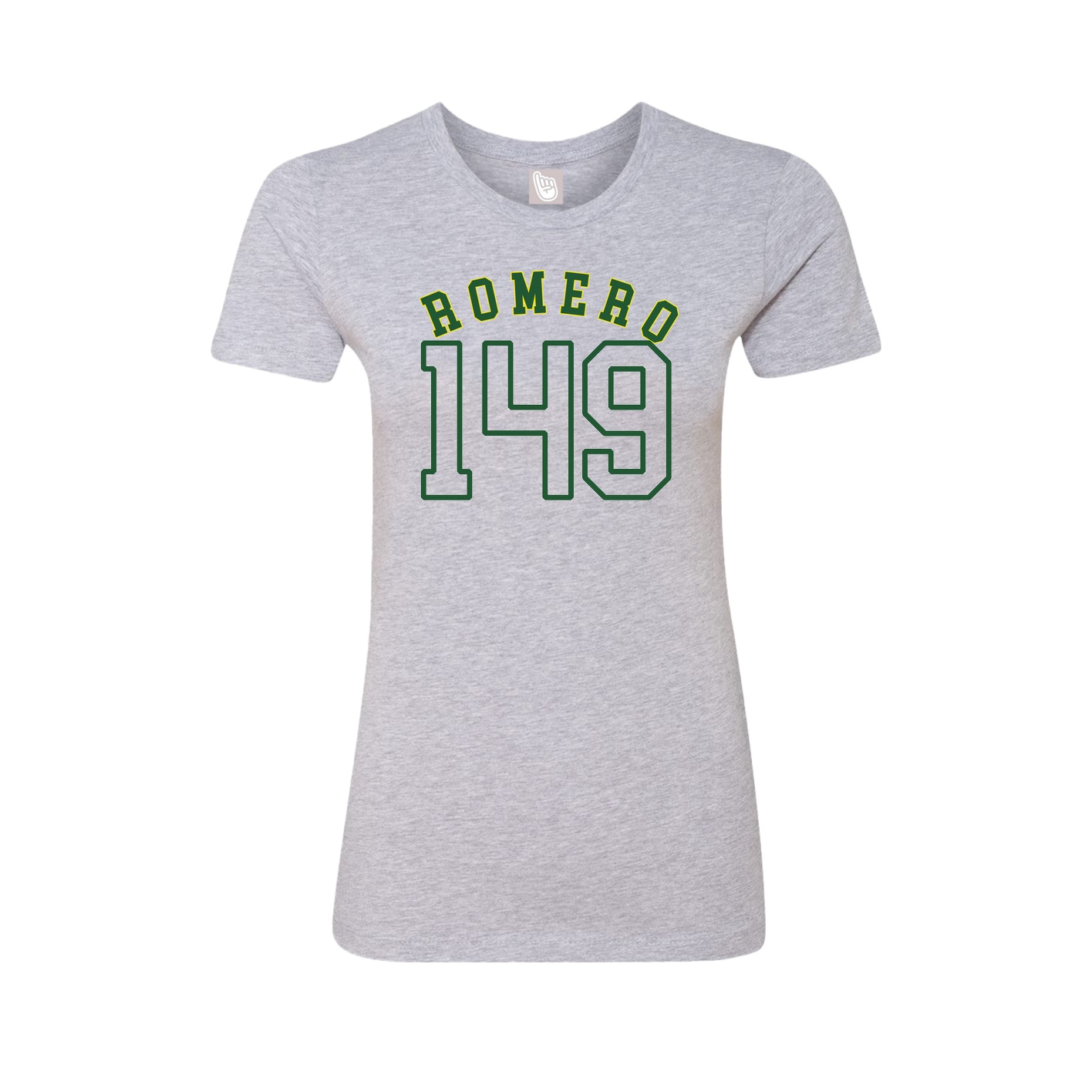Fitted Women's Tee — Shirsey Arch in Grey