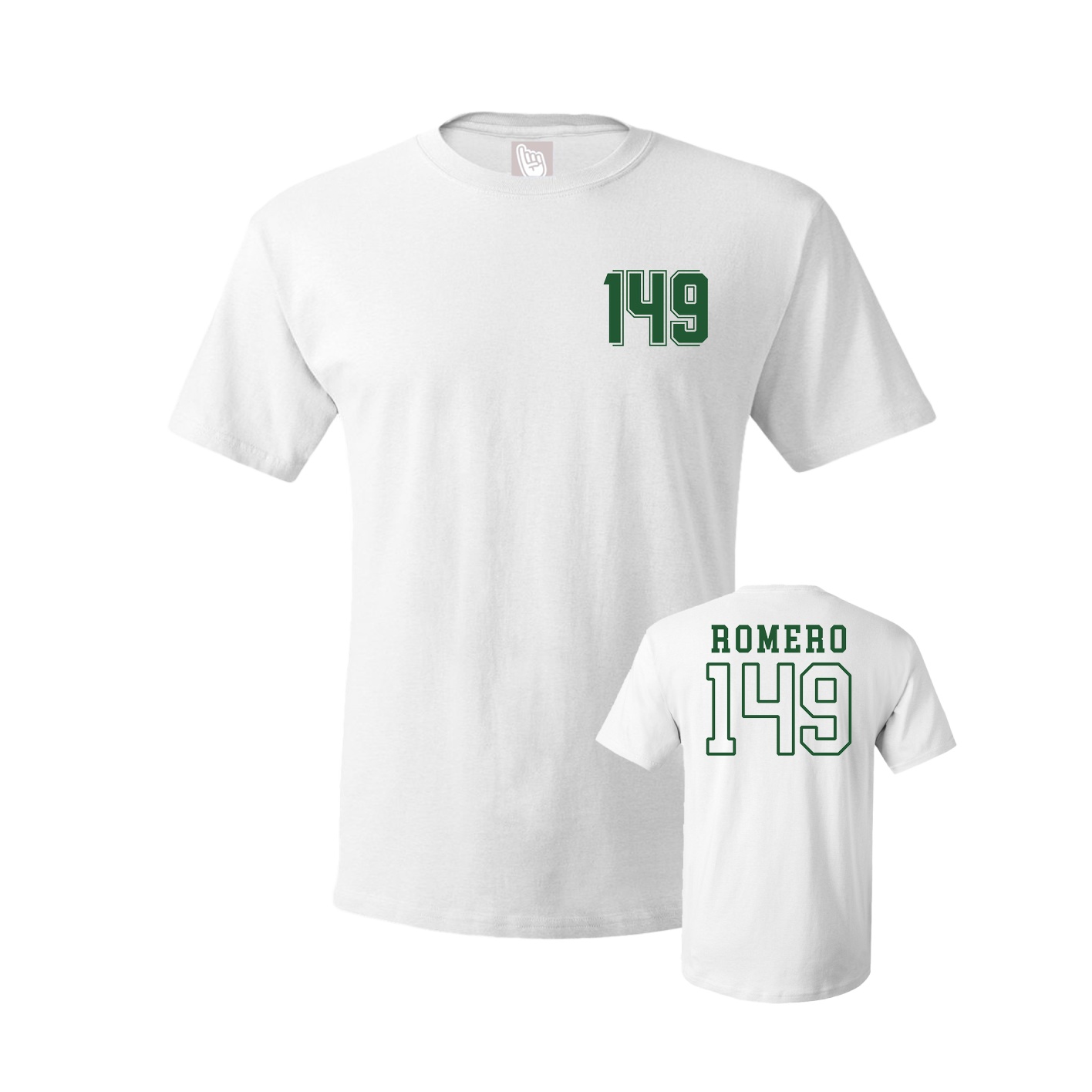 Youth Tee — Chest Back in White
