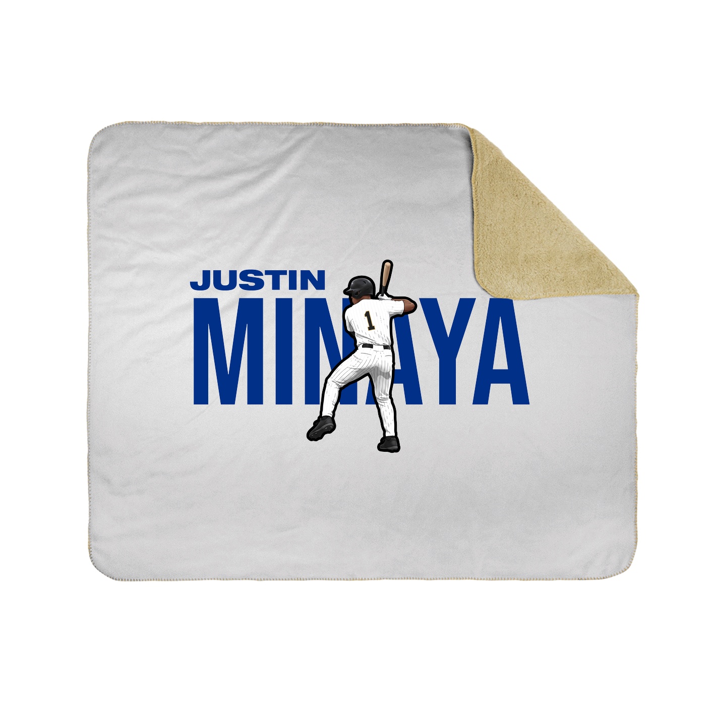 Throw Blanket — Player Name in White