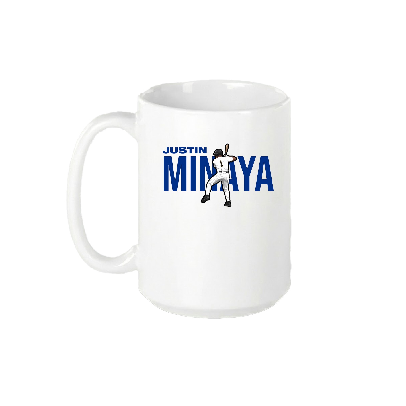 15oz Coffee Mug — Player Name in White