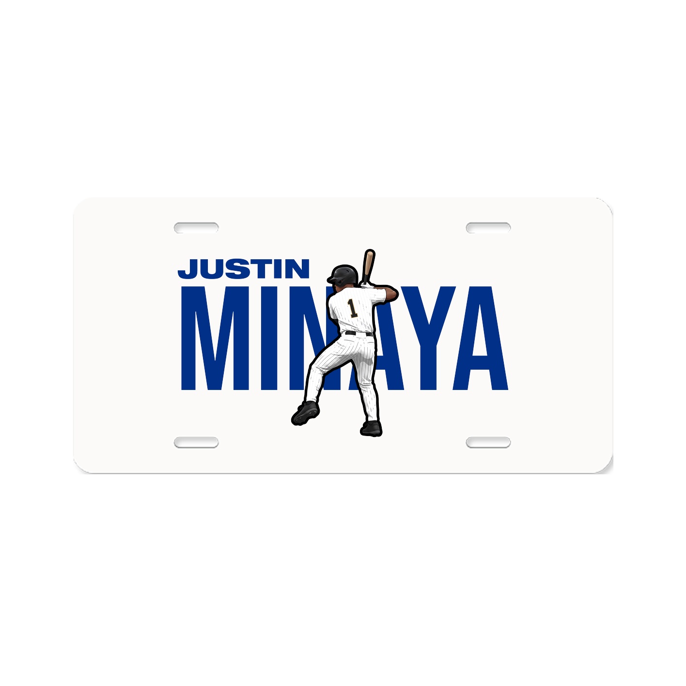 License Plate — Player Name in Classic