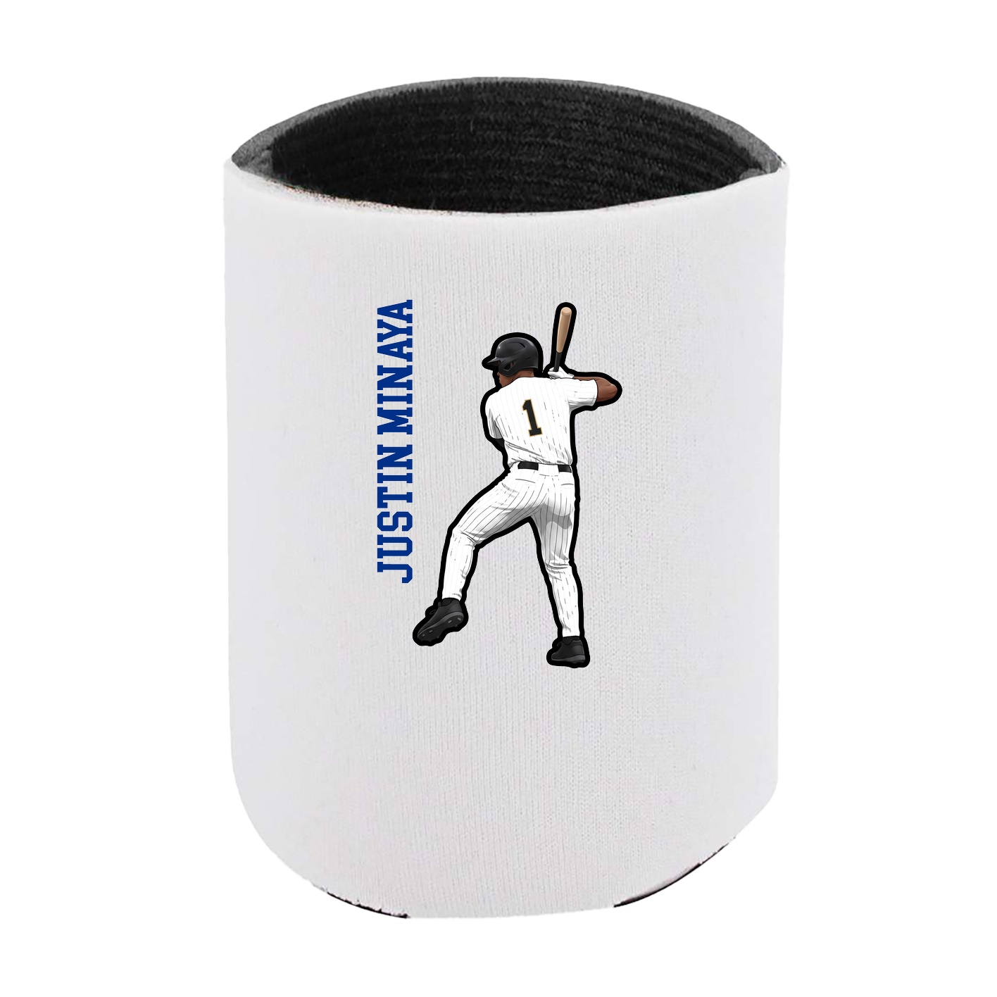 Can Holder — Name Vertical in White