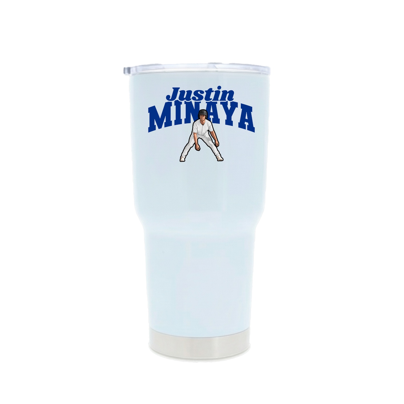 30oz Stainless Steel Tumbler — Signature Arch in White