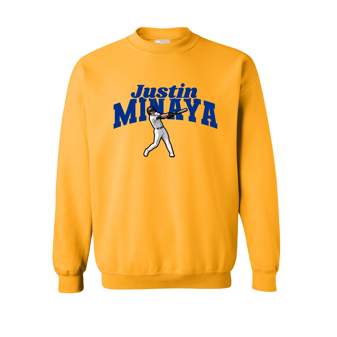 Fleece Crew — Signature Arch in Gold
