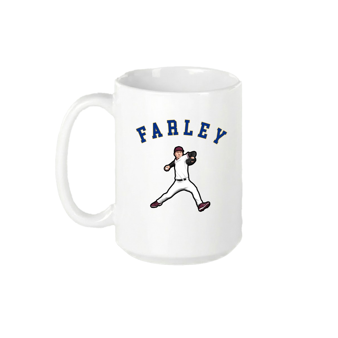15oz Coffee Mug — Shirsey Arch in White