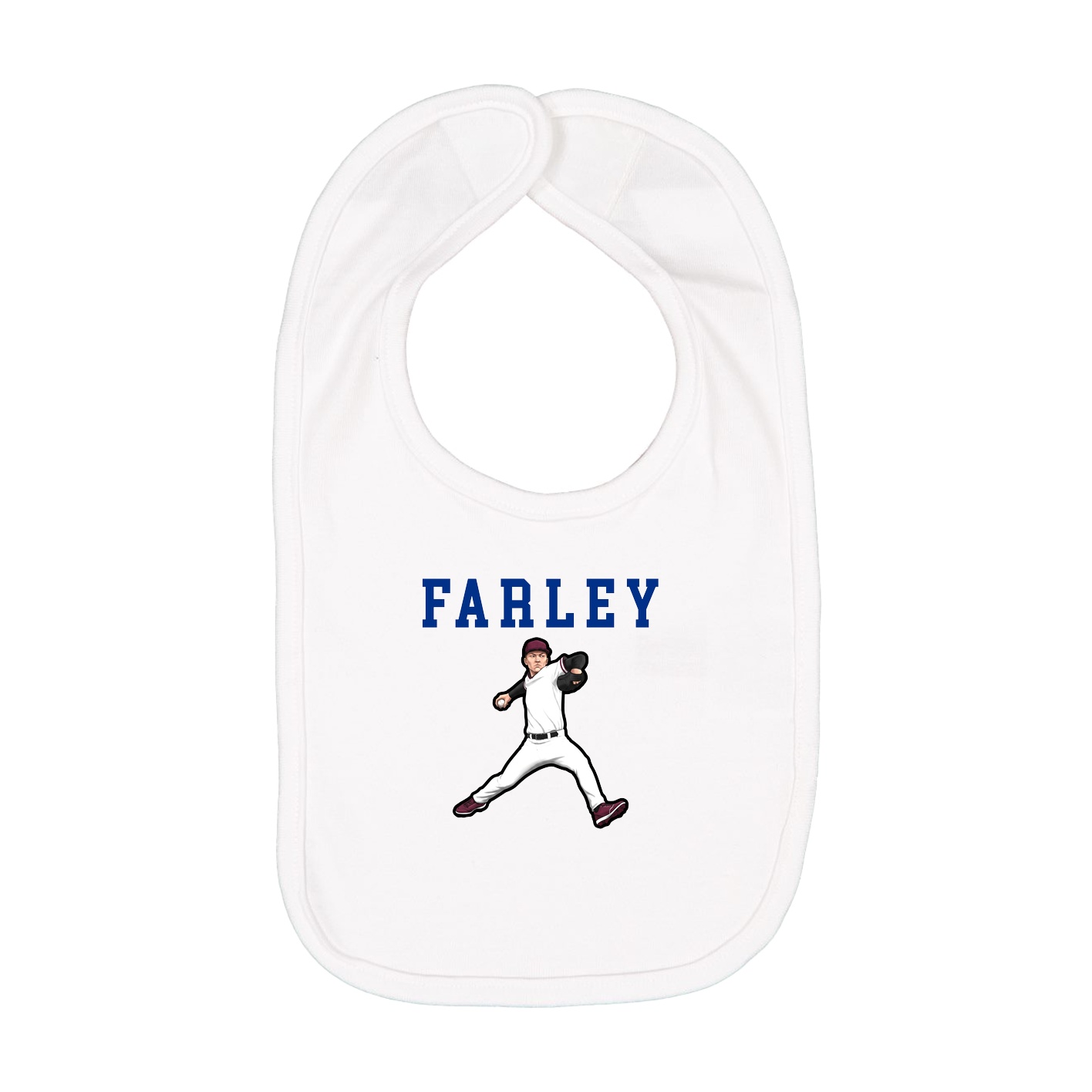 Infant Bib — Shirsey in White