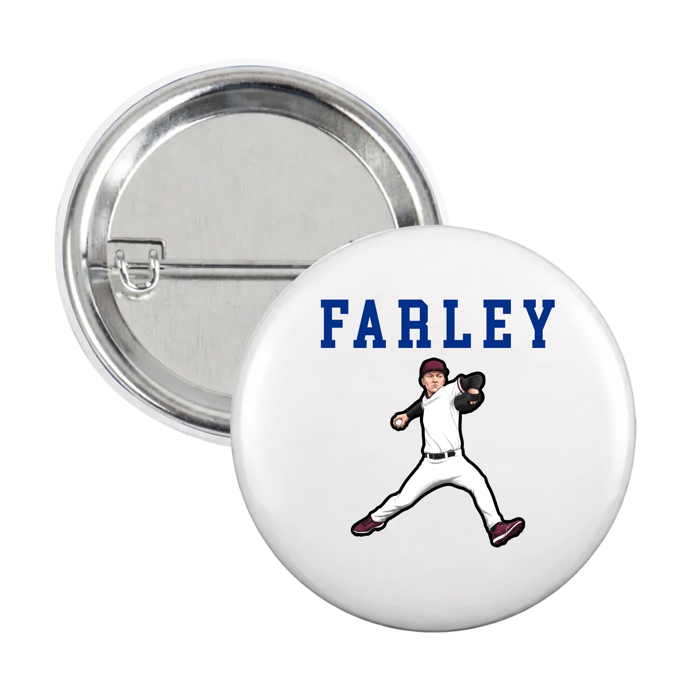 Game Day Button — Shirsey in White