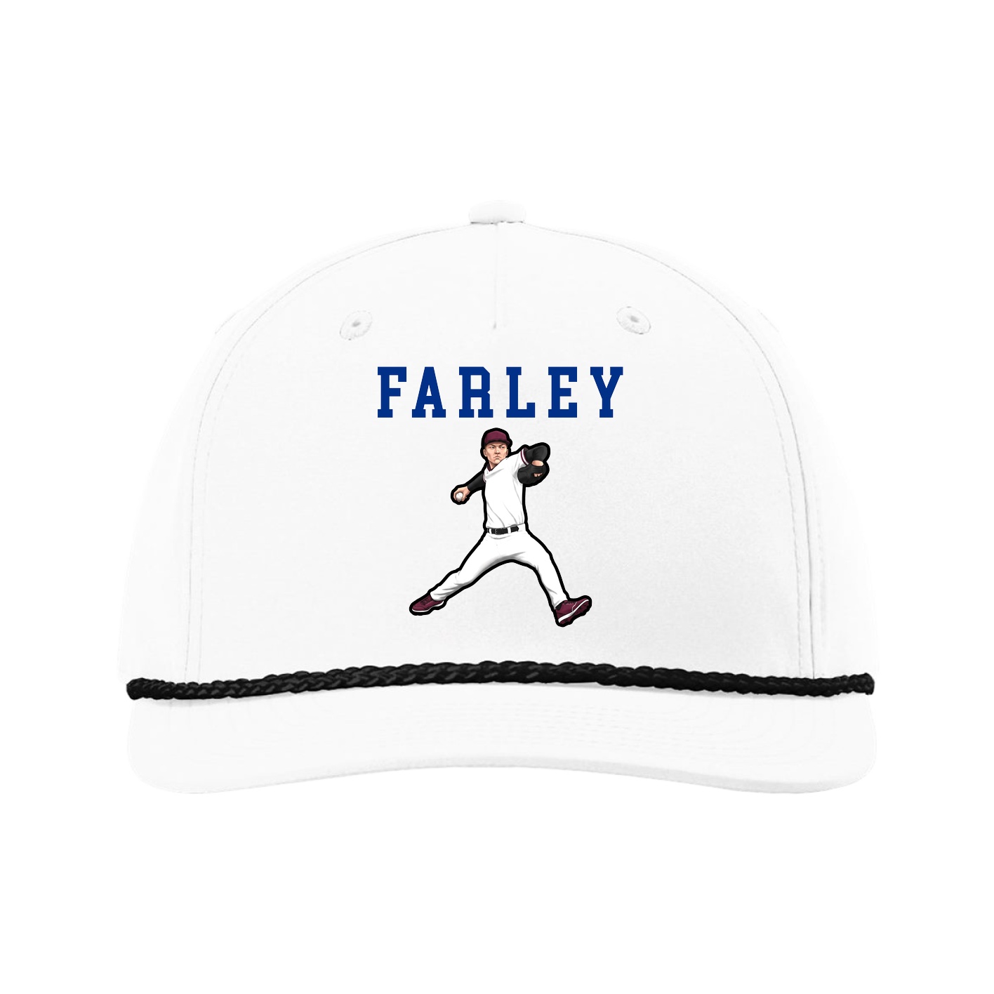 Five-Panel Classic Rope Cap — Shirsey in White