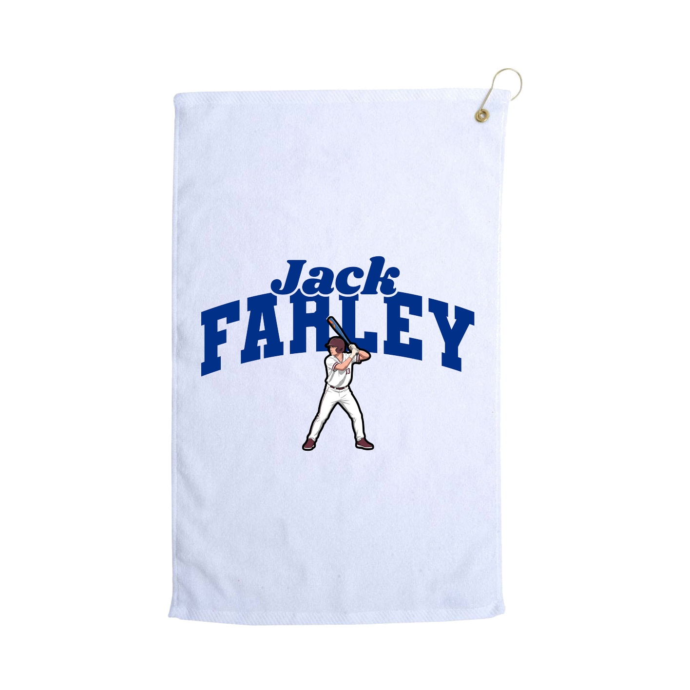 Golf Towel — Signature Arch in White