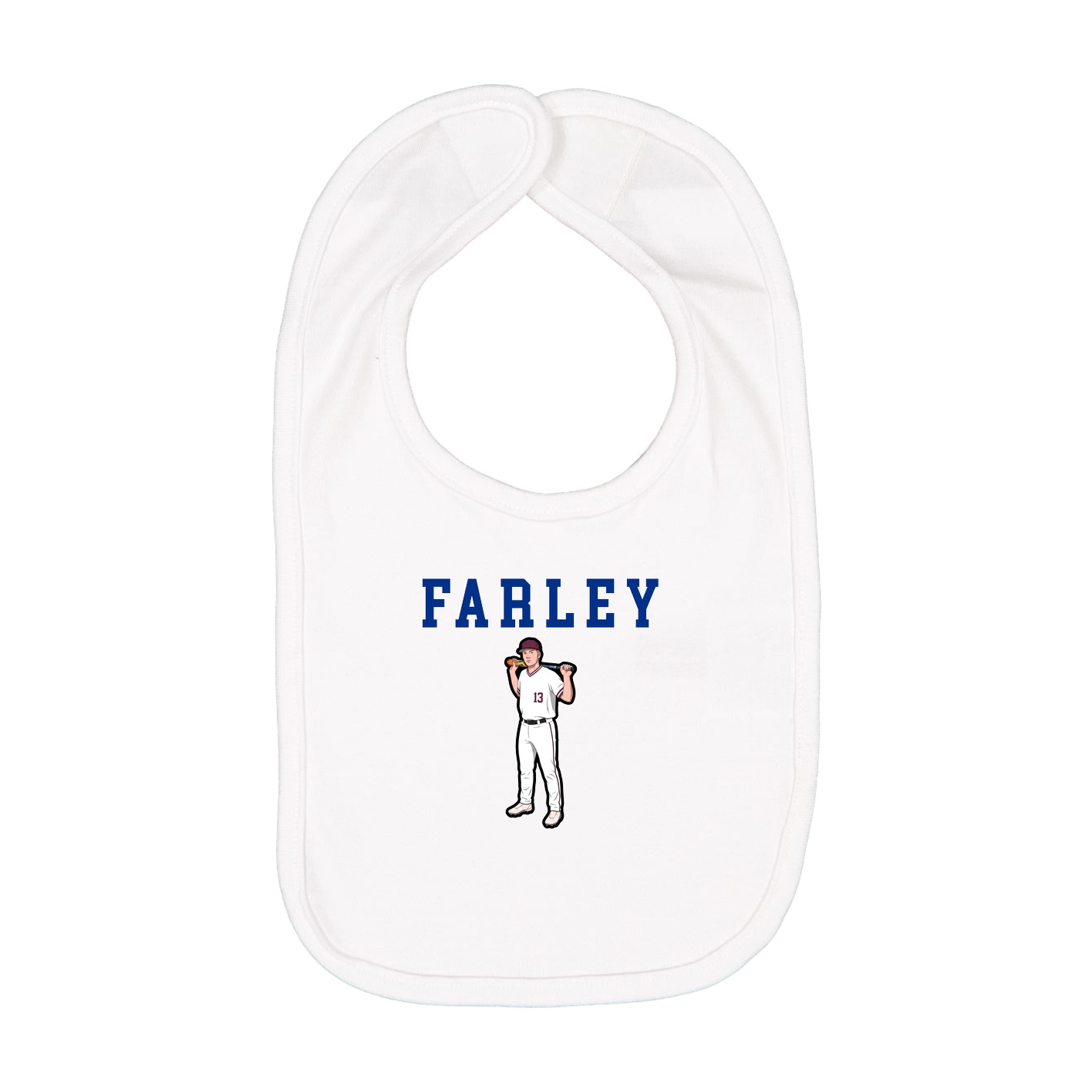 Infant Bib — Shirsey in White