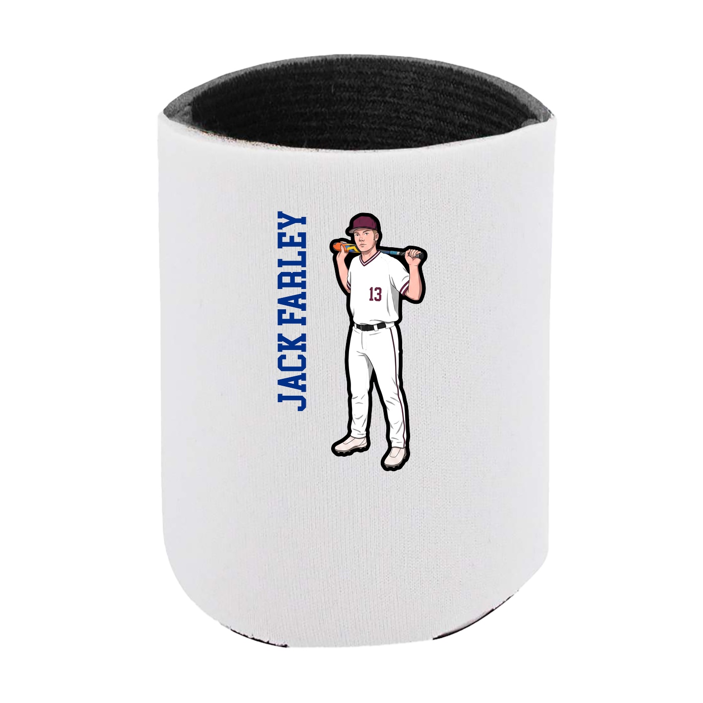 Can Holder — Name Vertical in White