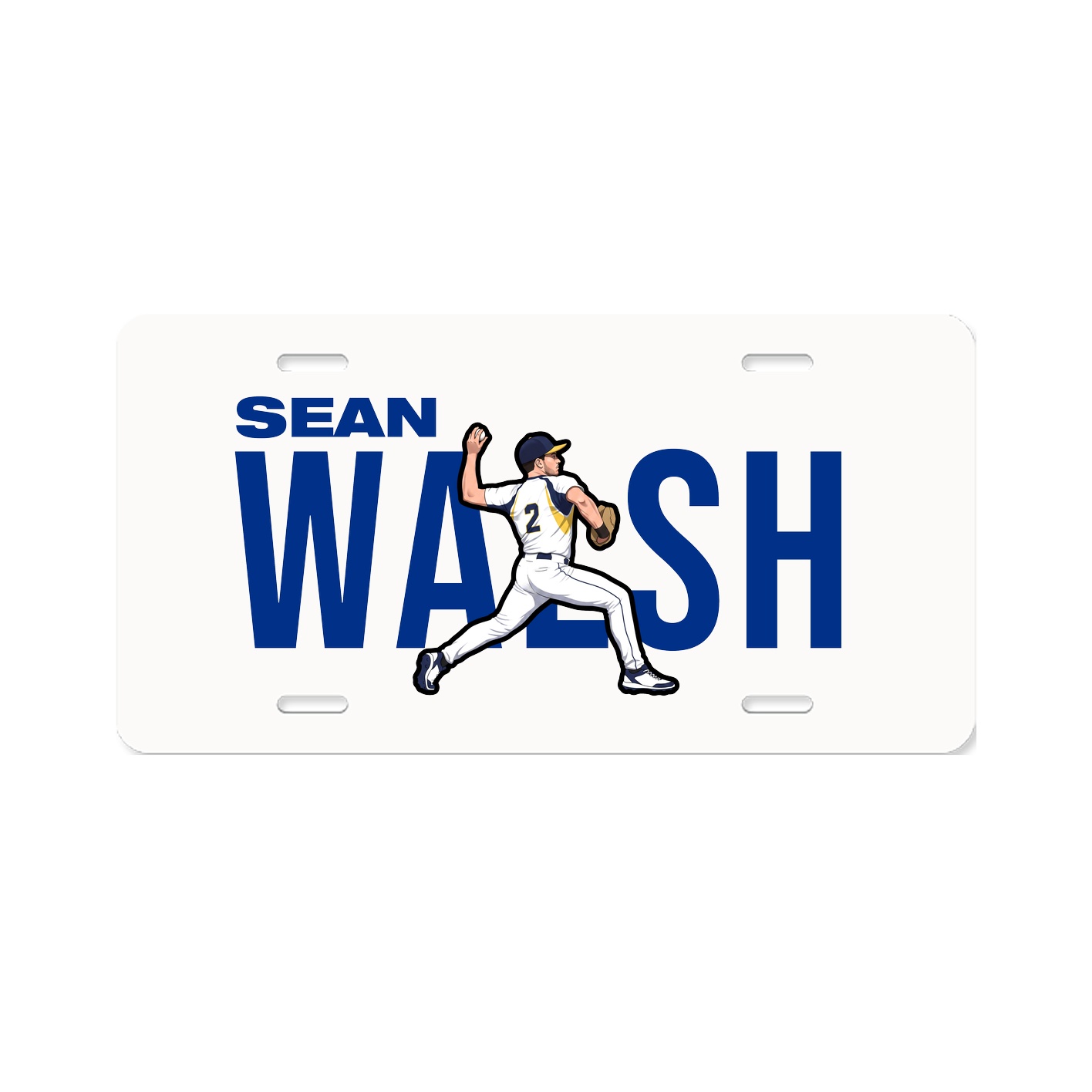 License Plate — Player Name in Classic