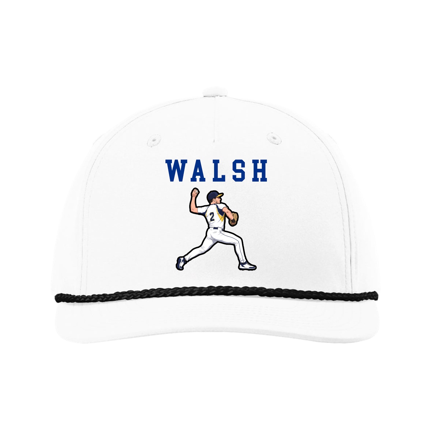Five-Panel Classic Rope Cap — Shirsey in White