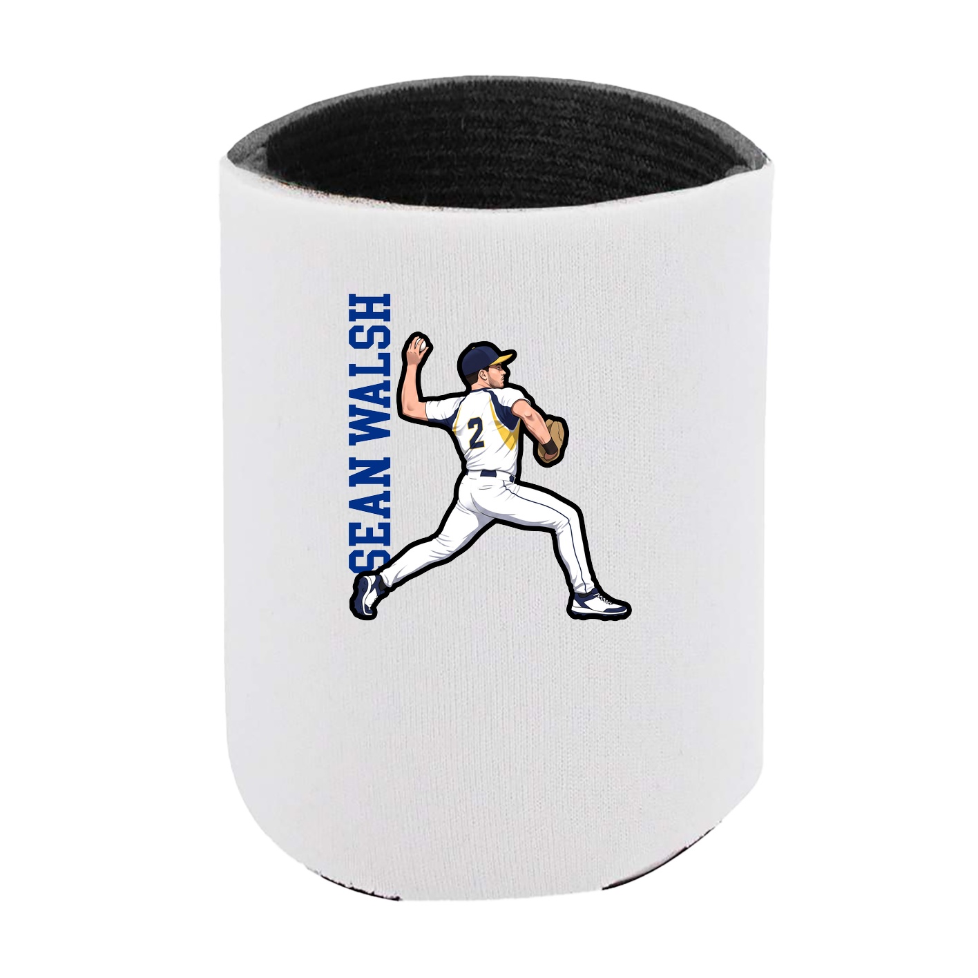 Can Holder — Name Vertical in White