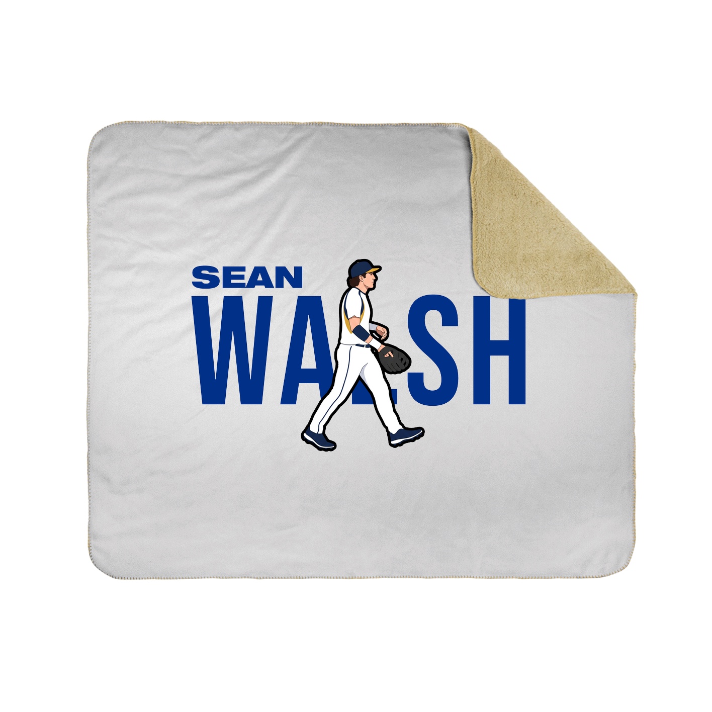 Throw Blanket — Player Name in White